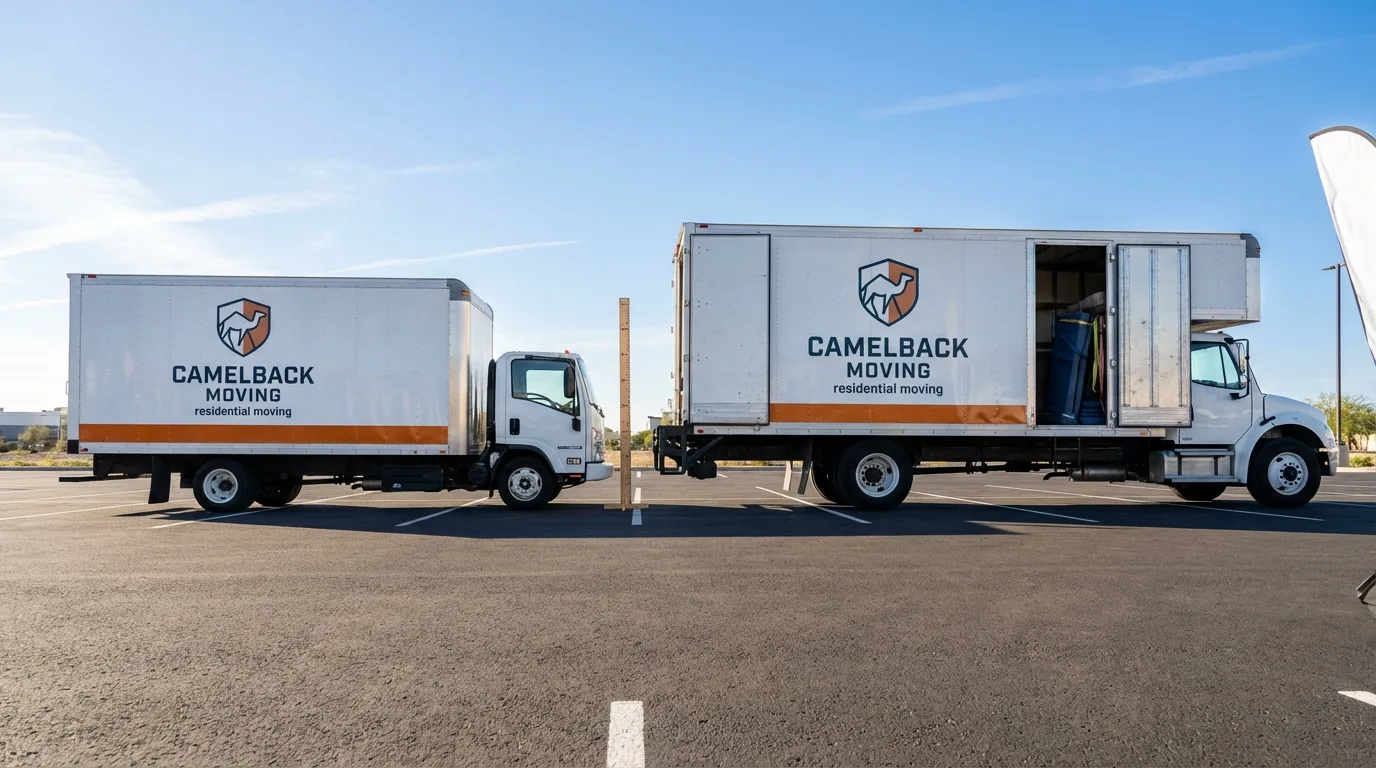 Moving truck size capacity guide in Salida